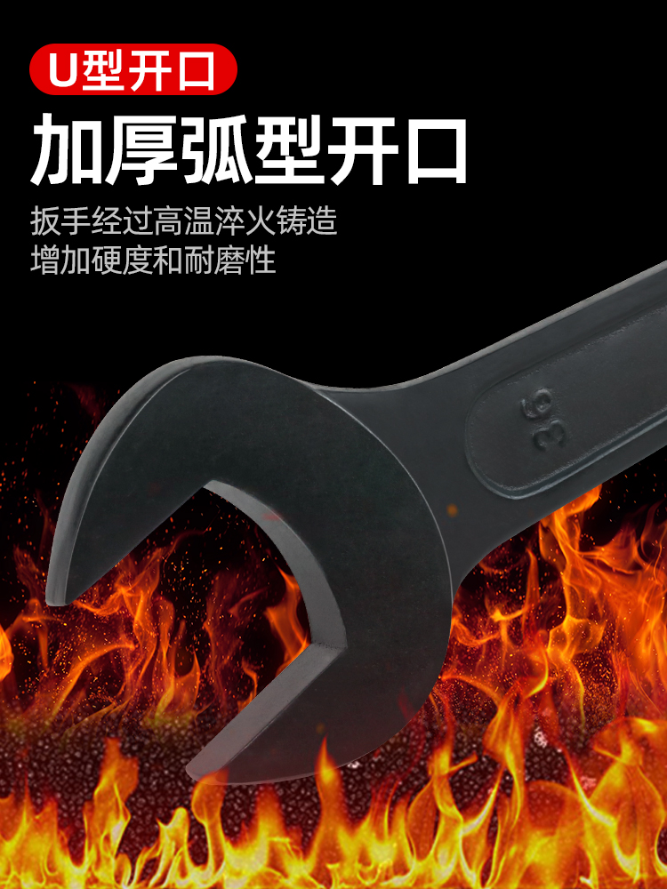 宏图HONGTU重型加厚直柄单头呆扳手：机械工程师的必备神器，如何选择最适合的压力机冲床船舶死扳手？
