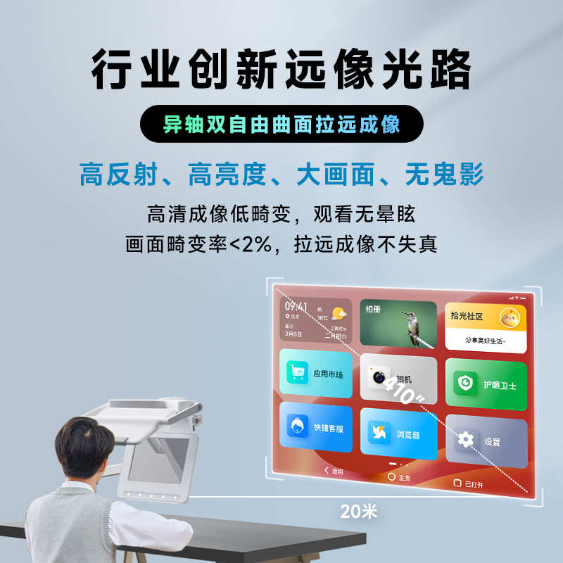 拾光纪远像台灯F1：4米成像护眼光谱，开启孩子学习新视界！