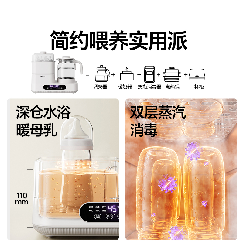 小熊温奶器奶瓶消毒器二合一：新手妈妈的神器，拯救你的育儿焦虑！