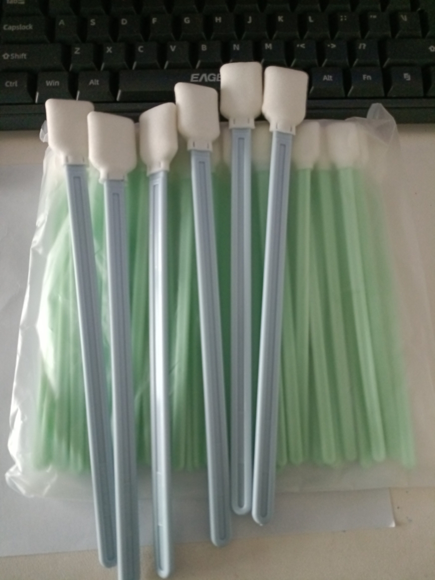 无尘净化棉签圆头海绵棒：守护你的墨刷CCD写真机/喷头相机清洁神器！