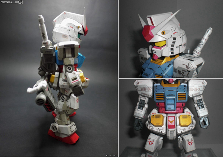 K纸魂 SD RX-78-2 高达 纸模型DIY 免划线免切割：新手也能玩转的硬核宇宙战舰