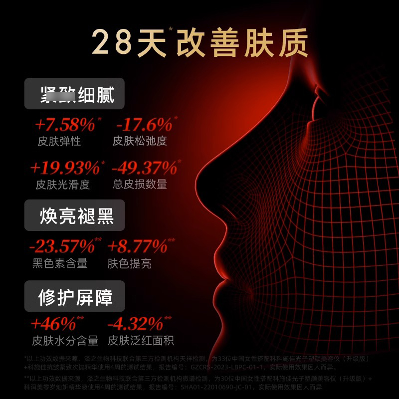 正品科施佳QuasarMD黑金面膜仪大排灯红光光子嫩肤脸部提亮美容仪，让你肌肤焕发光彩✨