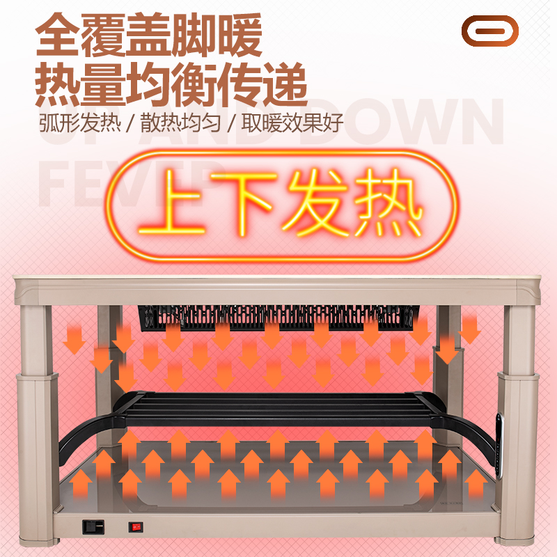 瑞奇电取暖桌N14：冬季温暖新选择，客厅升级必备神器！