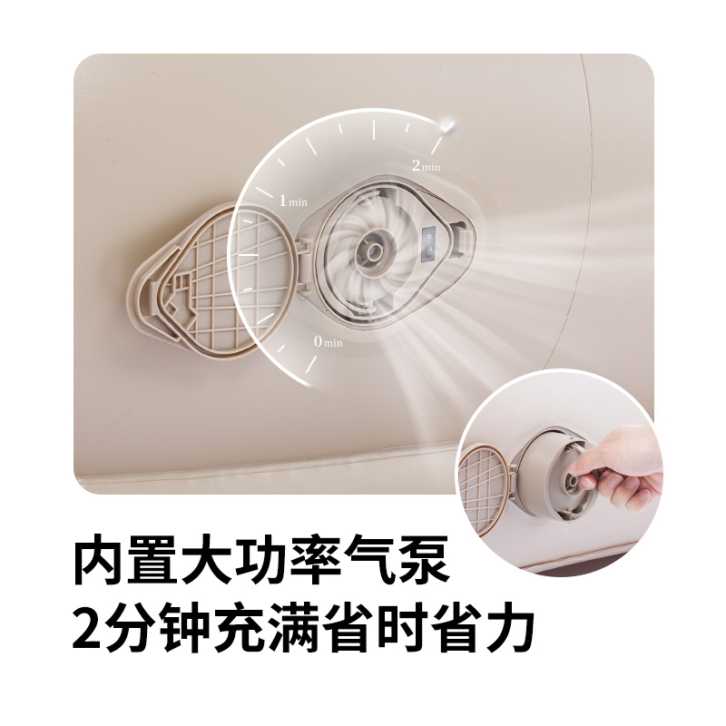 自动充气床垫：户外露营必备神器，单双人加厚加高，午休神器大揭秘！