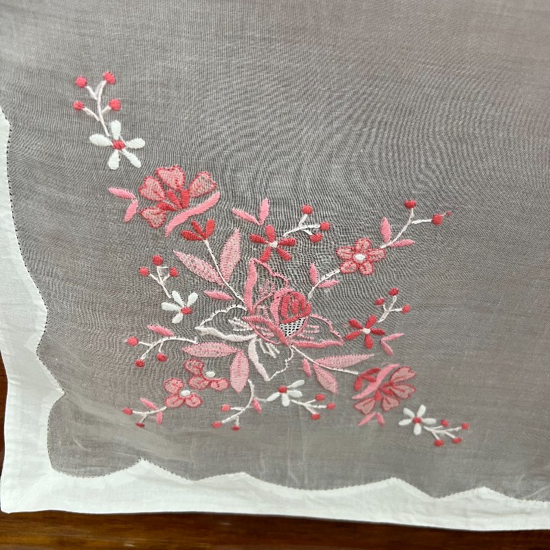 JX067粉色玻璃纱马德拉刺绣桌布：潮流家居新宠，如何挑选你的专属桌面艺术？