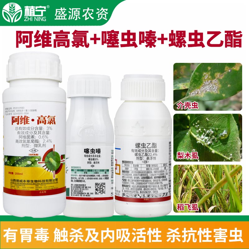 阿维高氯杀虫剂：花卉植物救星，专治红蜘蛛蚧壳虫蚜虫，多肉花药必备！مكافحةInsetos