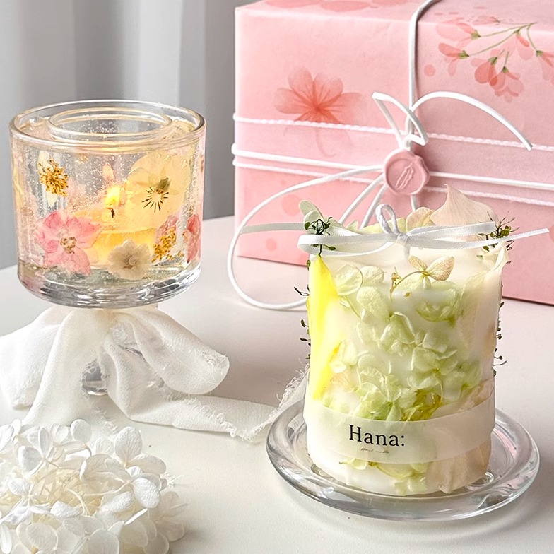 【繁花】hana干花香薰蜡烛礼盒：点燃浪漫，传递心意的高级感礼物