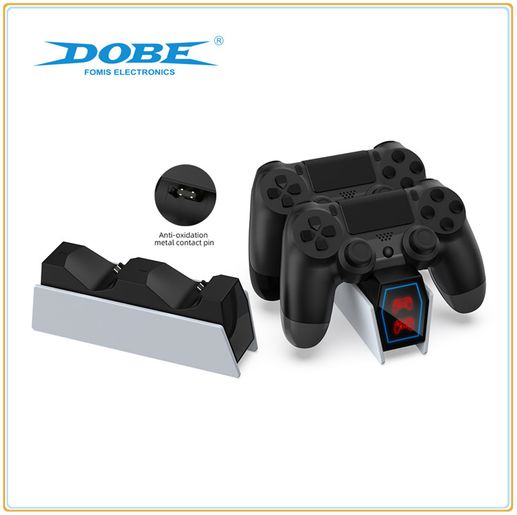 DOBE原装PS4 PRO SLIM无线手柄底座双充座充充电器：游戏党必备神器，告别电量焦虑！