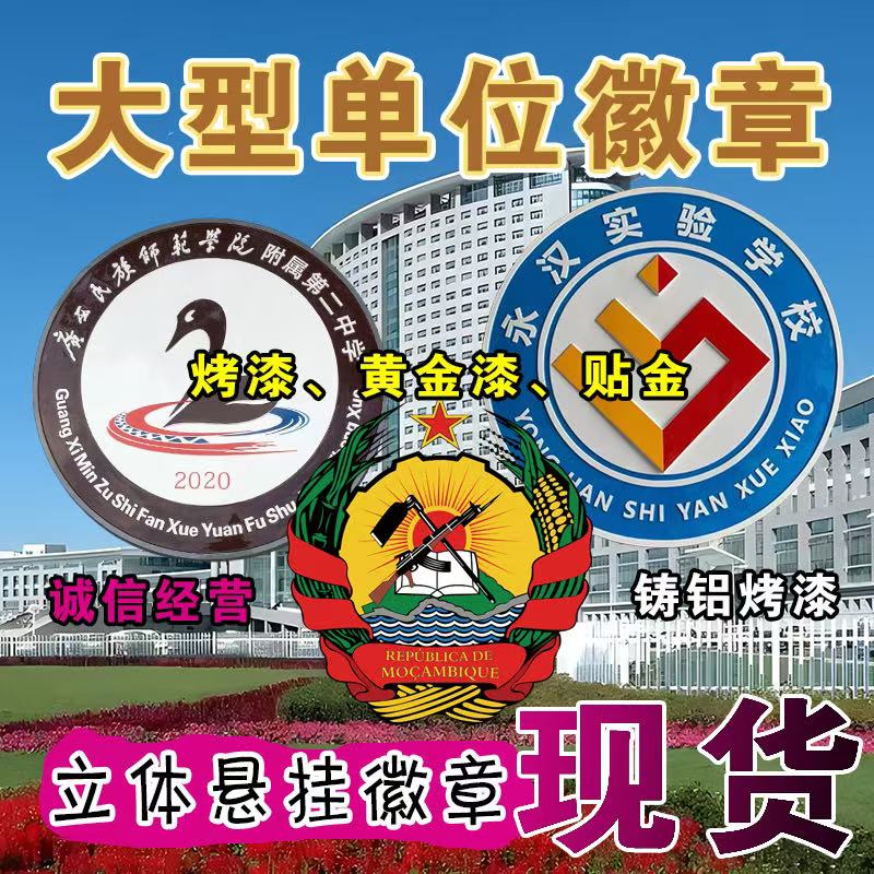 大型徽章单位立体挂墙铸铝徽标：彰显身份的荣耀之选✨