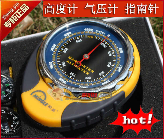 户外神器！多功能电子高度计指南针登山海拔表温度计气压计天气预测全测评！这波不买亏死！