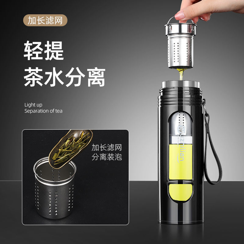 耐热玻璃双层杯：保温神器，让每一口都是新鲜热乎的！