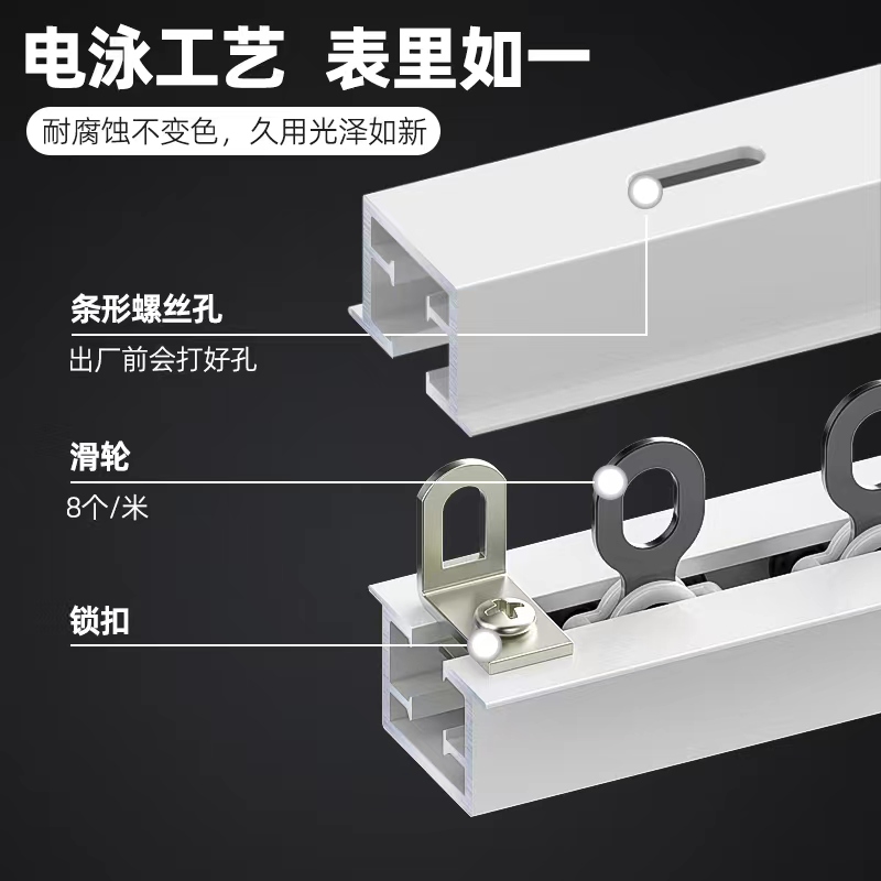 内嵌窗帘轨道革命：轻松装点家居新风尚！✨