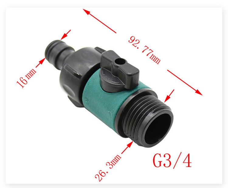 6分螺纹开关阀门25mm内外丝牙！水枪接头神器，关水超方便！