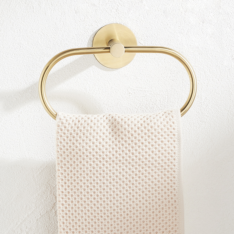 ARTIQUA 304不锈钢金色毛巾环：浴室奢华升级的秘密武器！