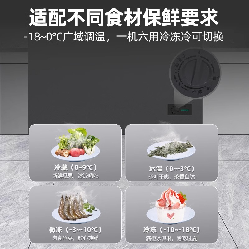 星星冰柜家用小型100/150/200升一级能效卧式商用冷藏冷冻柜冷柜，你的家庭保鲜专家！