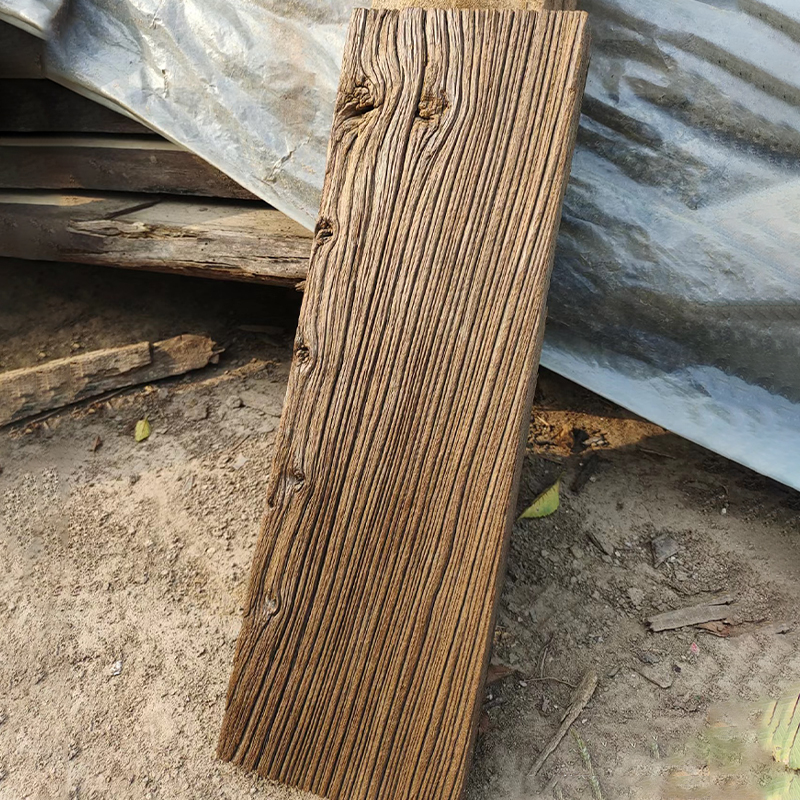 老榆木茶桌：穿越时空的禅意美学，定制你的复古榻榻米桌风化门板茶台