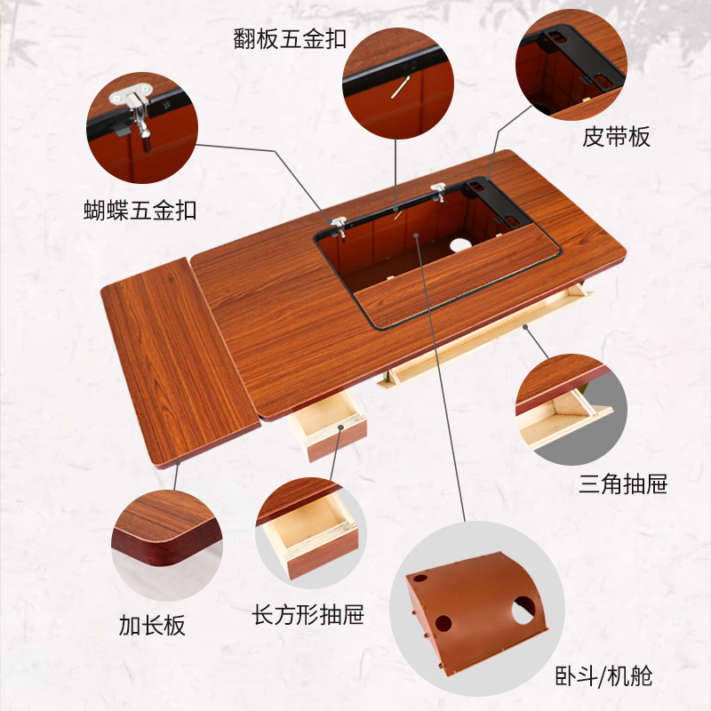 面板-架子台家用长衣加缝机机纫板2脚2缝纫车新品配件老式缝纫机：复古情怀与现代工艺的完美融合