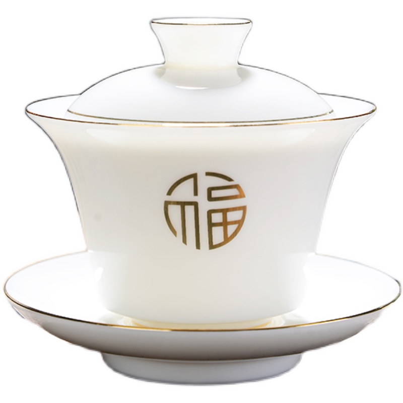 德化羊脂玉白瓷茶具：办公室里的艺术品，泡茶新风尚！