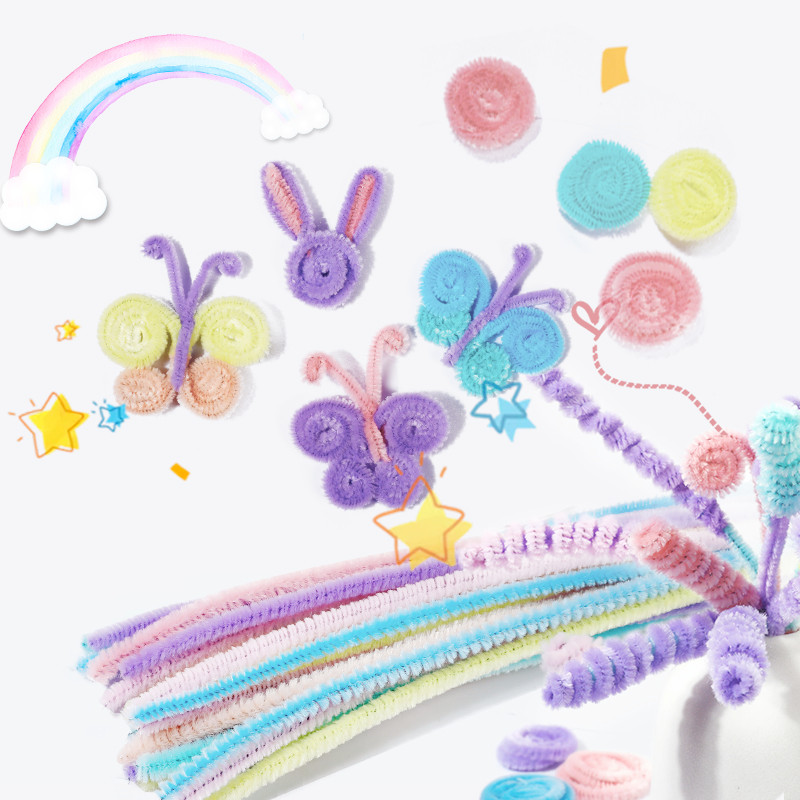 毛根扭扭棒DIY：幼儿园小朋友也能轻松上手的创意手工材料包！✨