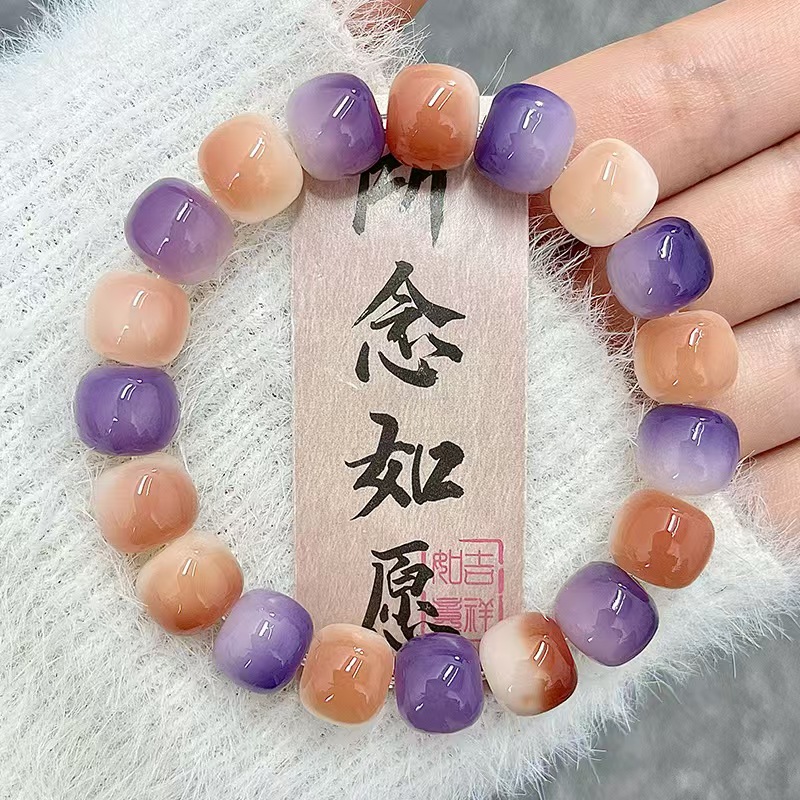 杨杨家古法黄金手串：梦幻紫水晶+天然钻石，5.11 10:00开售！