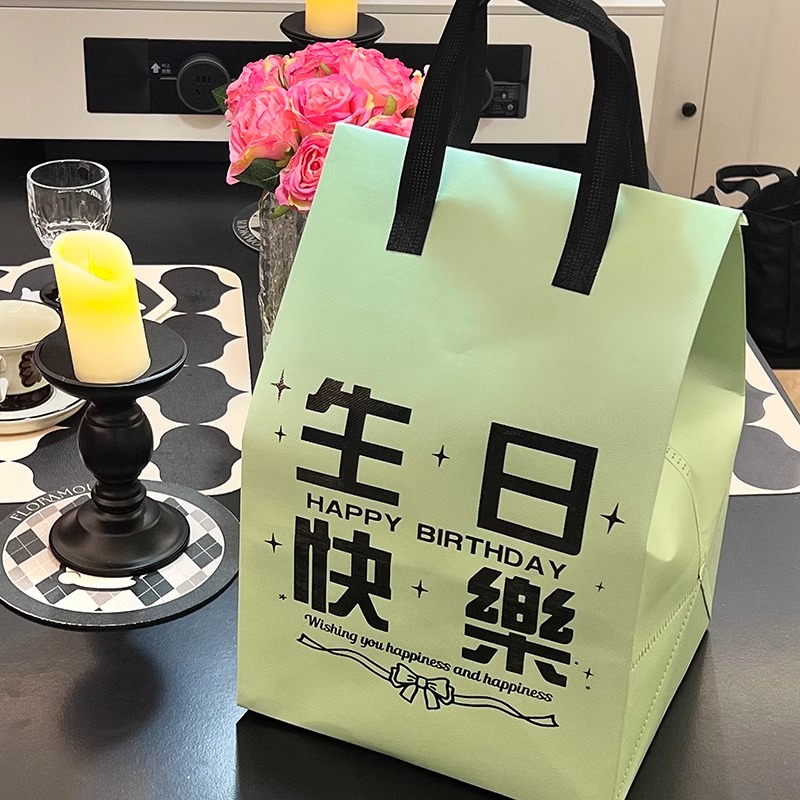 蛋糕保温袋定制logo！海鲜咖啡外卖神器，保冷加厚手提包太香了！