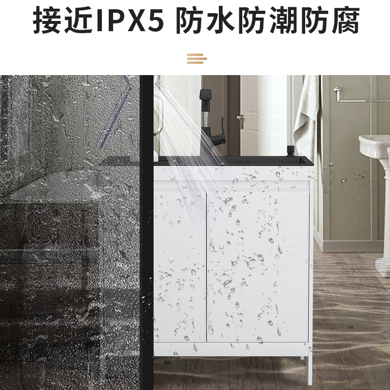阳台太空铝一体柜厨房不锈钢单水槽：解锁现代厨房新风尚！