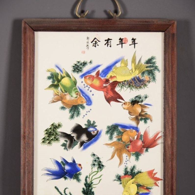 宁封珍藏仕女图瓷板画：景德镇陶瓷手绘的艺术魅力，让你的家瞬间复古起来！