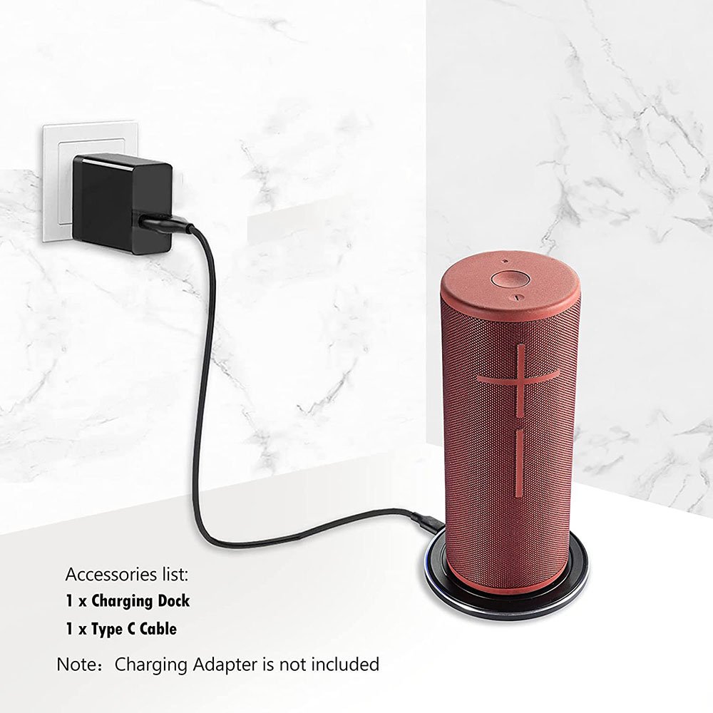 超薄铝合金音箱充电底座：给你的罗技UE Boom3 &amp; Megaboom3的完美充电伴侣！