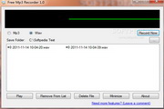 Free Mp3 Recorder1.1