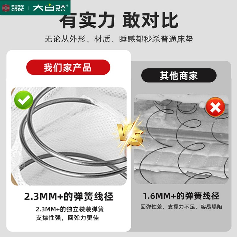 金可儿乳胶弹簧床垫真的绝了！护脊3.0+软硬适中，睡醒像被云朵亲过☁️