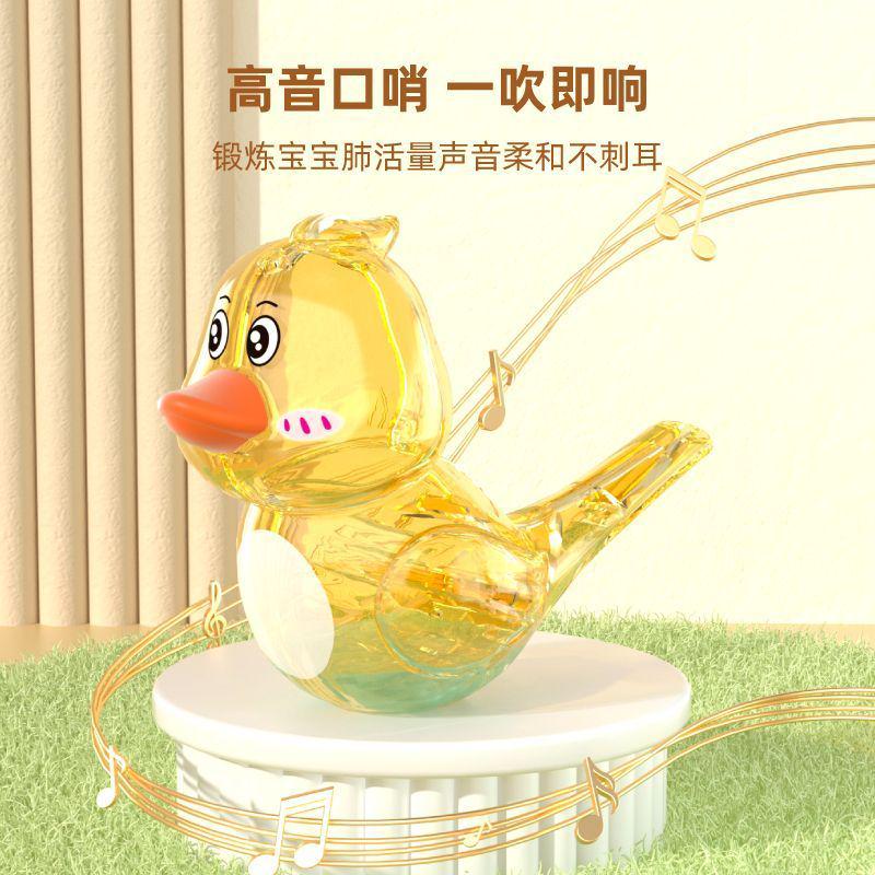 水鸟口哨透明卡通儿童宝宝口肌发音训练创意可加水学鸟叫口哨玩具：激发孩子语言潜能的秘密武器！