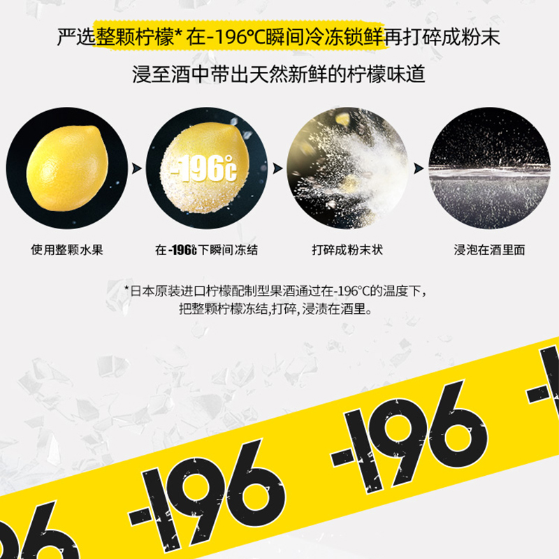 三得利-196℃预调鸡尾酒：夏日清凉，果味狂欢，低度畅饮新体验！