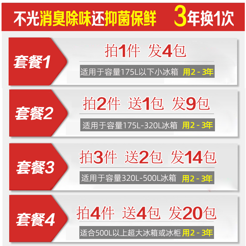 冰箱除味剂神器！竹炭活性炭除臭去味，拯救你的异味厨房！