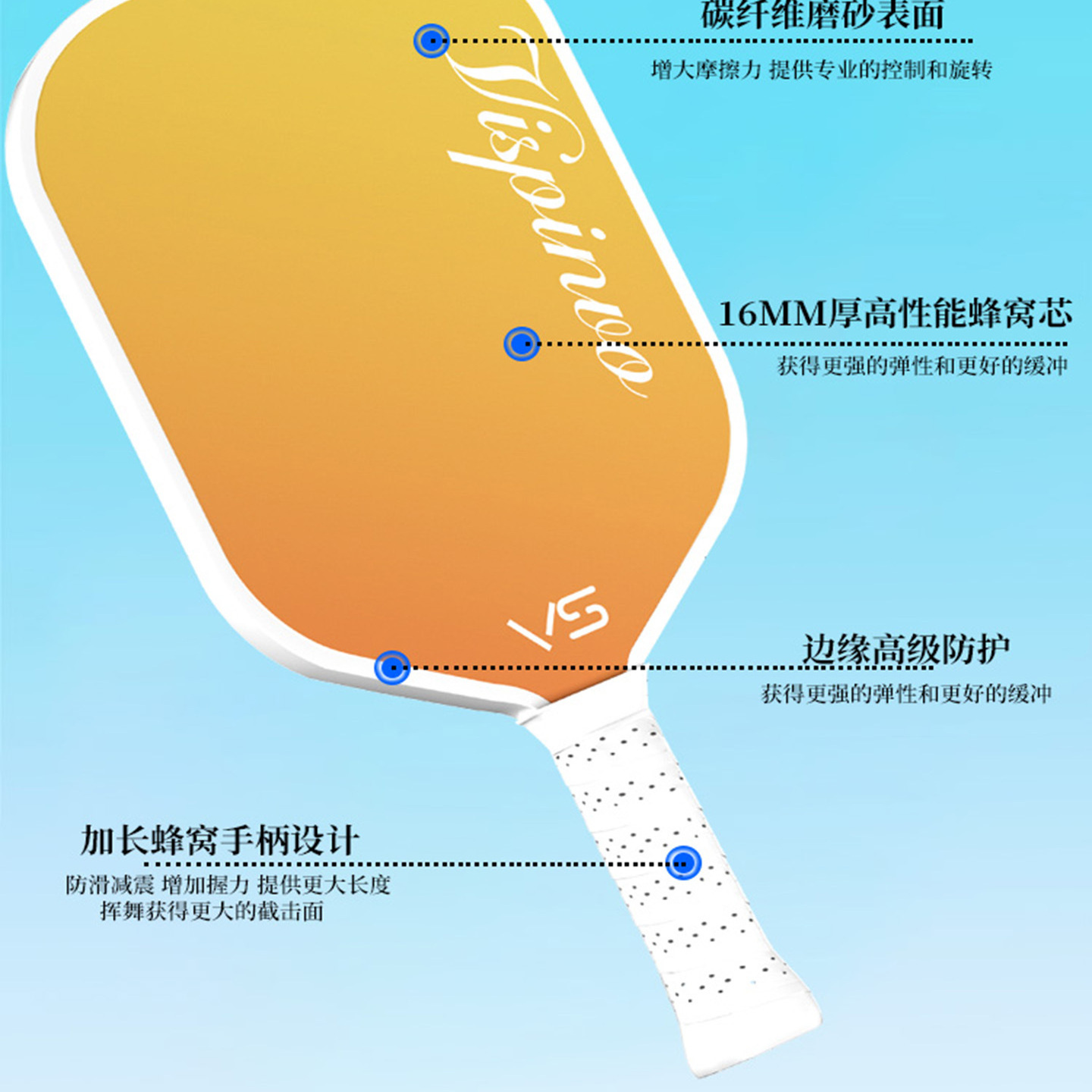 joola ProIV16mm Paddle GEN4 TFP T700 碳纤维Pickleball拍：开启你的极限竞技之旅