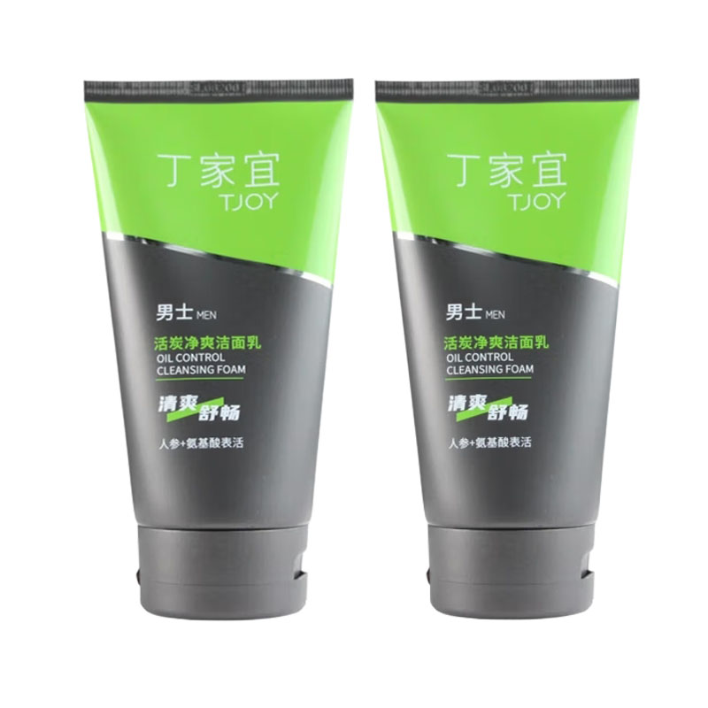 丁家宜男士活碳净爽绵蜜泡沫洁面乳：告别油腻，迎接清爽每一天