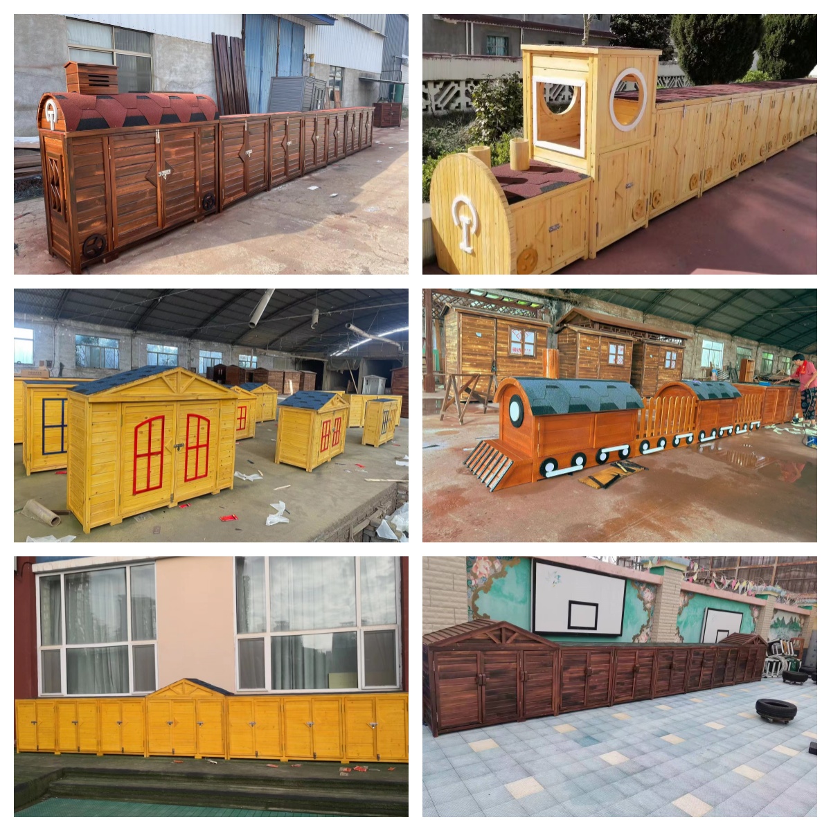 定制幼儿园户外储物柜：防腐木柜子，让玩具更安全！