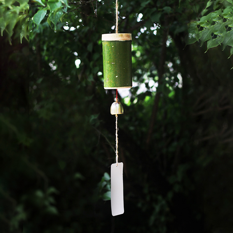 竹筒风铃DIY太治愈了！亲子活动神器，户外门挂古风神器