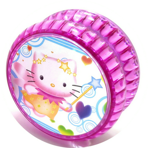 睡眠型双灯溜溜球冰雪萌可悠悠球美少女星黛小孩玩具冰紫球A：点亮夜晚，玩转梦幻！✨