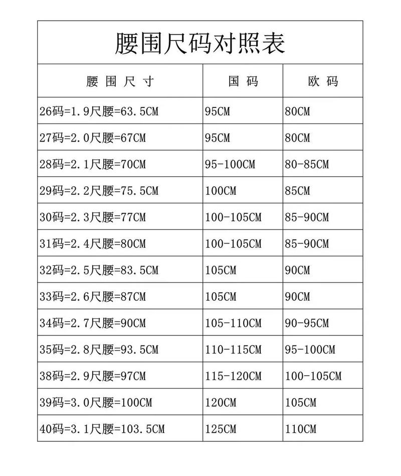 亚洲尺码和欧洲尺码专线