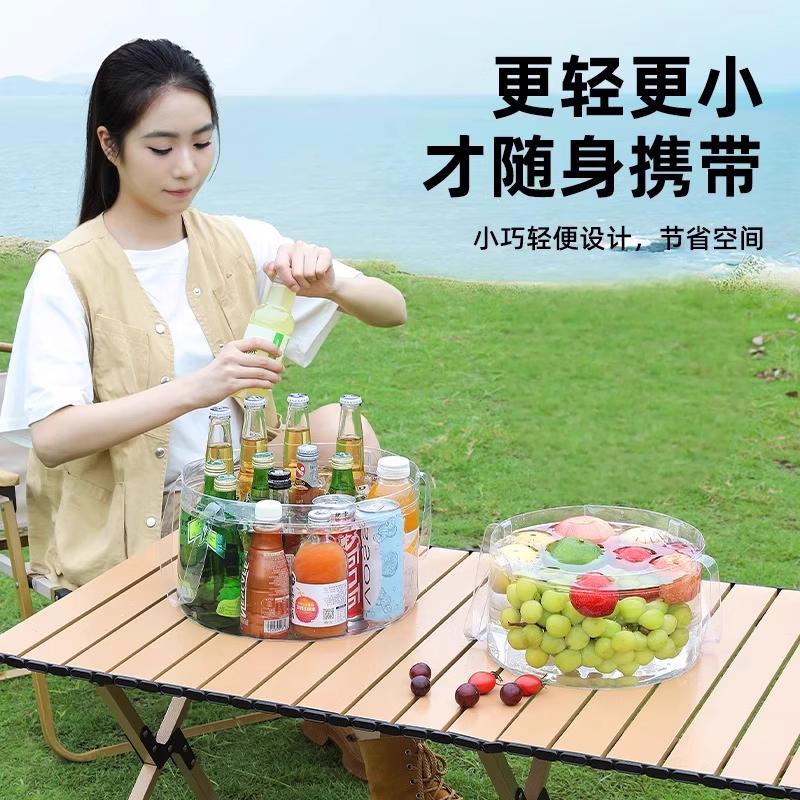 露营必备神器！可折叠洗菜盆洗衣盆，轻松搞定户外清洁难题！️