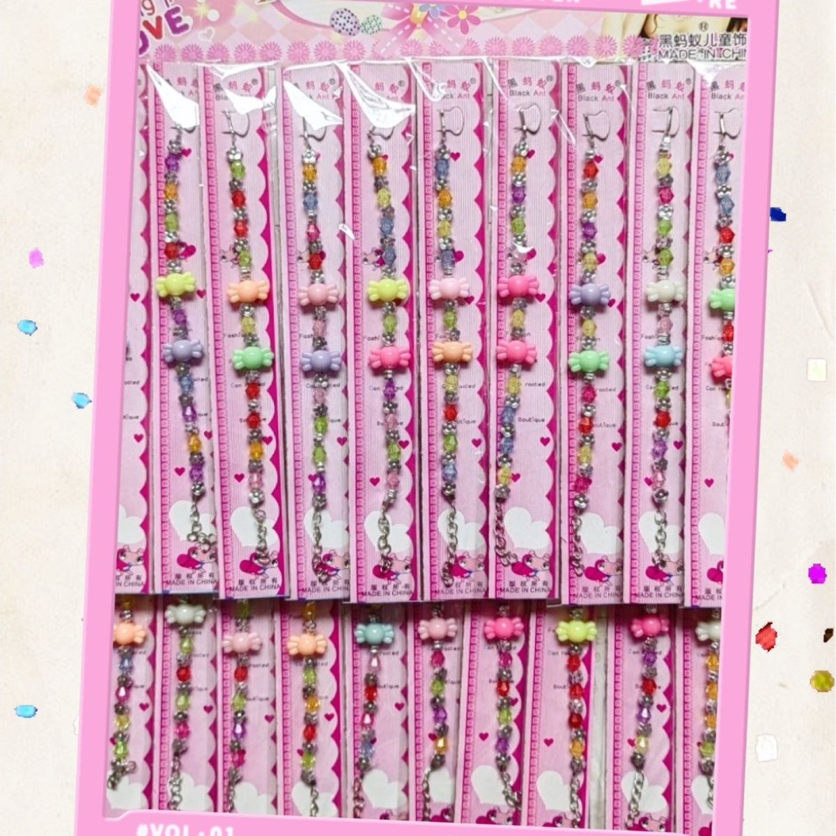 新款儿童串珠手链：女孩的时尚新宠，小学生礼品必备！✨