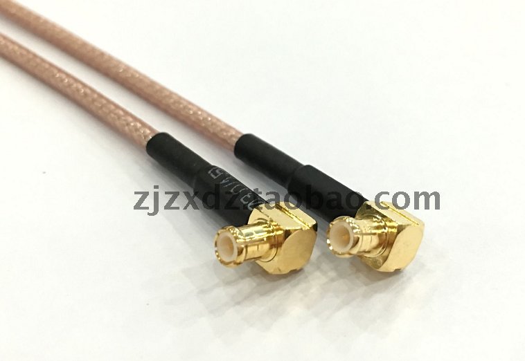 射频连接器MCX-JW-1.5真香预警！压接RG316弯式公头定制太香了！