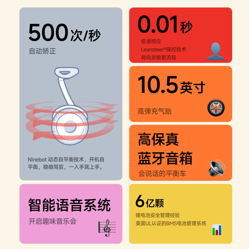 九号Ninebot智能电动平衡车：孩子的快乐出行神器，全家人的酷炫代步工具！