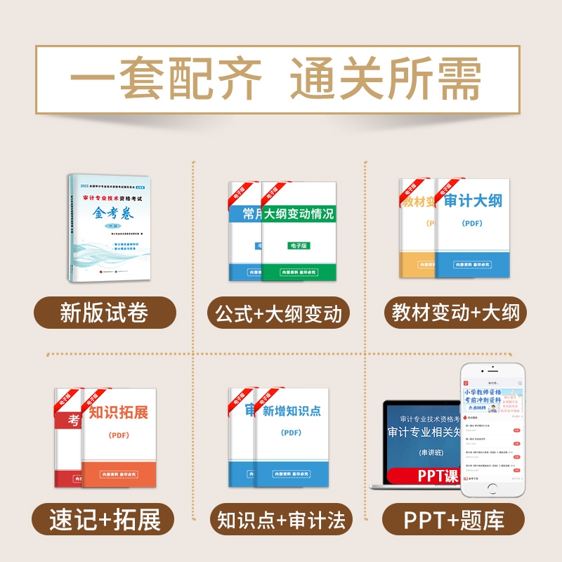 2025年中级审计师考试：金考卷练习题库+历年真题，助你通关审计理论与实务！