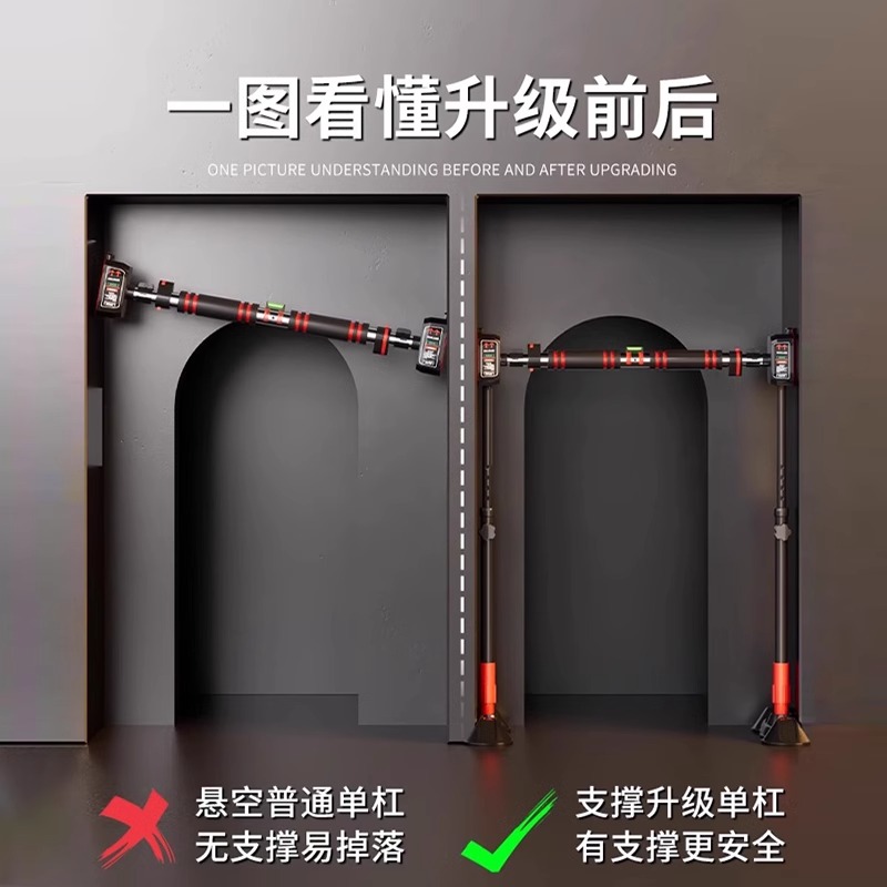 单杠家用室内成人中考引体向上器落地儿童拉伸吊杠家庭健身器材，全家人的健身神器