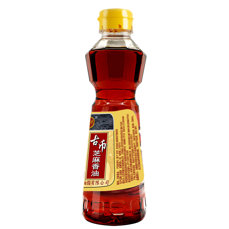 古币纯芝麻香油450ml*20瓶整箱：厨房里的灵魂调味，一滴都不想浪费！