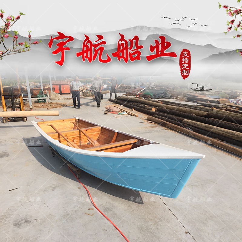 欧式实木水上装饰景观小木船：打造梦幻水上花园的必备神器！‍♀️
