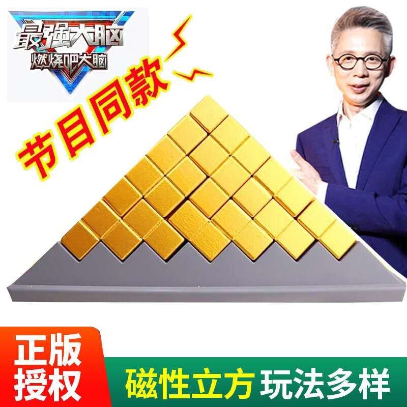 最强大脑挑战：燃烧吧积木金字塔，激发孩子潜能的鲁班魔立方！