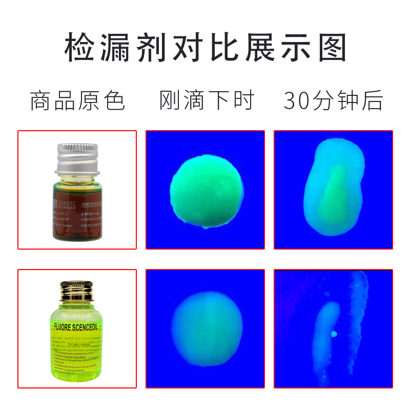 汽车空调维修神器！查漏荧光剂+测漏电筒，家用冰箱冷库都用得上！这波不买亏大了
