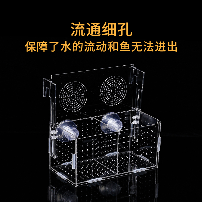 鱼缸隔离盒亚克力鱼苗孵化盒：打造完美孔雀鱼繁殖环境